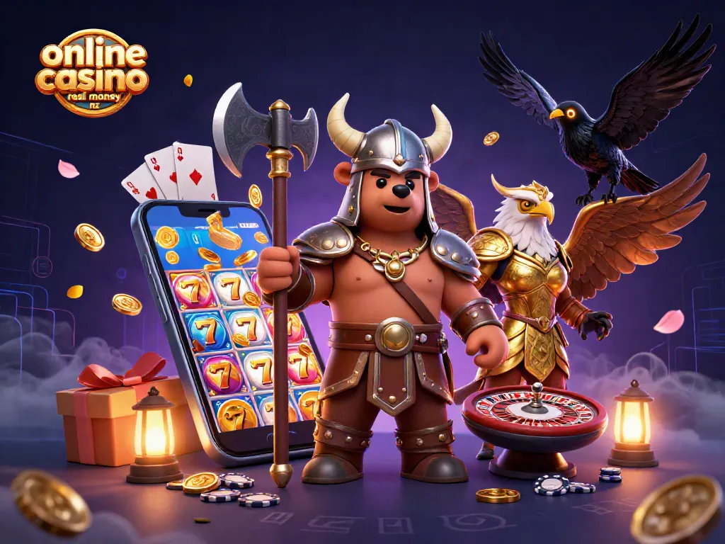 Engaging visual of online casino real money nz showcasing vibrant gaming elements and characters.