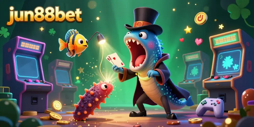 Engage with exciting casino thrills at jun88bet featuring animated deep-sea characters creating magic.